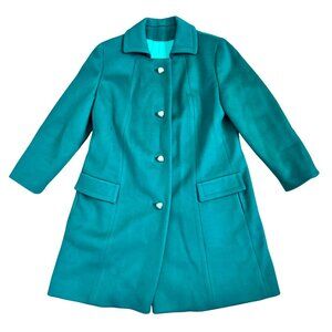 Vintage Jole Glenbrook Green Insulated Wool Coat